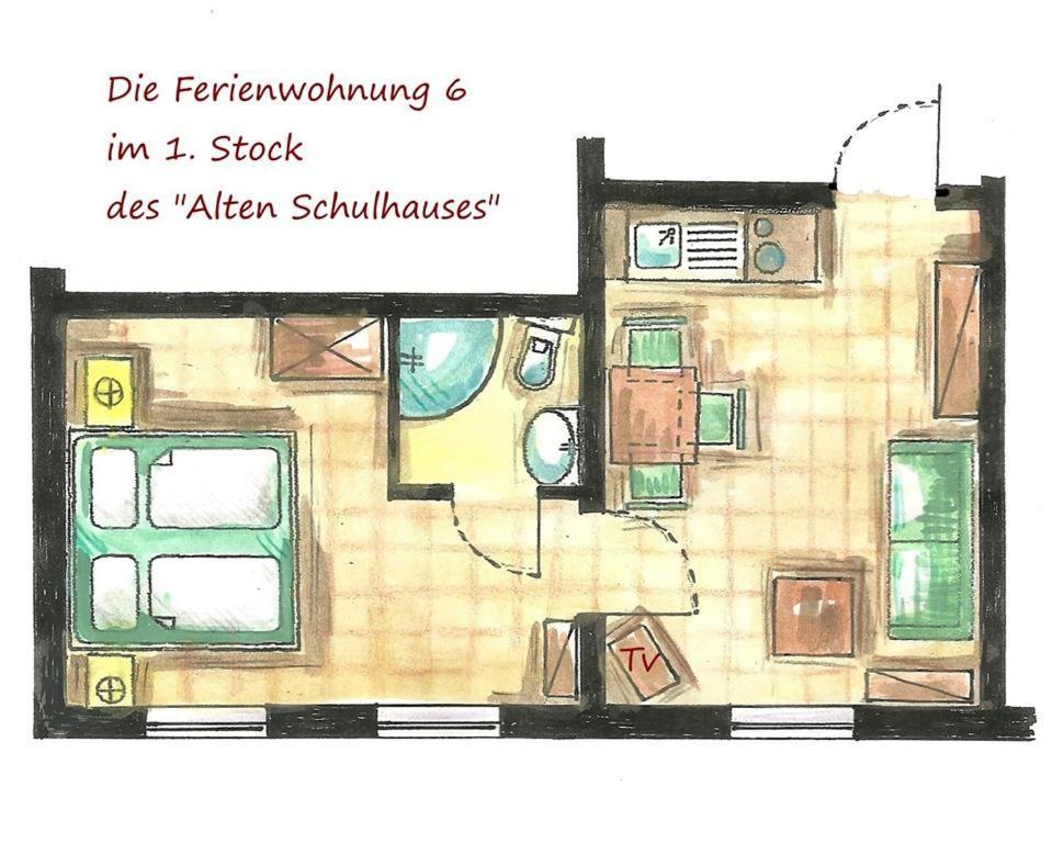شقة Altes Schulhaus باد شفارتاو الغرفة الصورة